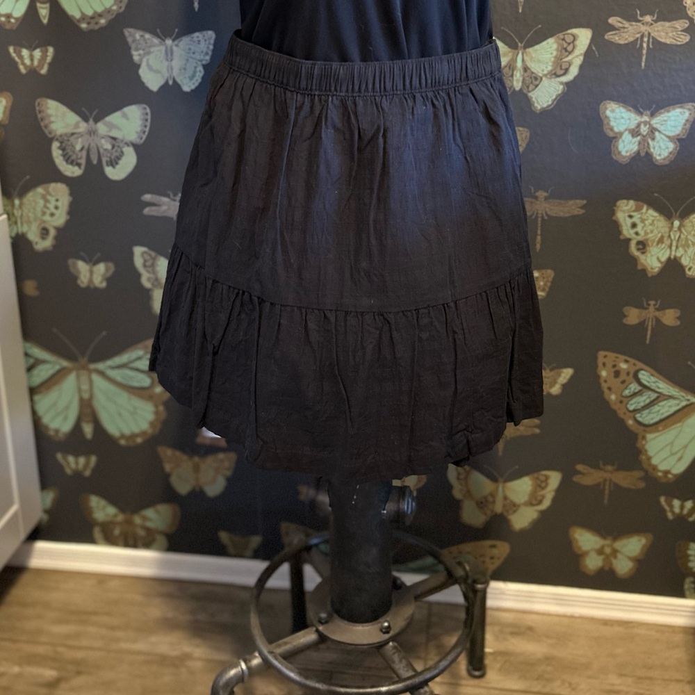 Women’s mini skirt black GAP flowy peasant XL